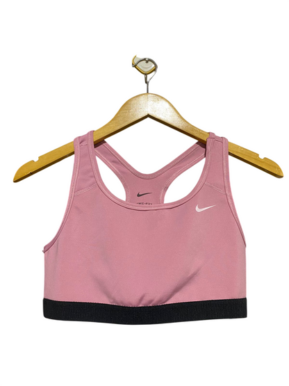 NIKE |XL| BUST 14| C1| WOMEN'S DRI-FIT SWOOSH MEDIUM-SUPPORT SPORTS BRA – DUSTY PINK