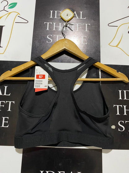 H&M |M| BUST 14| C1| SPORT MEDIUM SUPPORT RACERBACK SPORTS BRA – BLACK