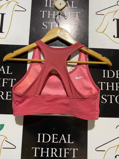 NIKE |L| BUST 15| C1| WOMEN'S DRI-FIT SWOOSH MEDIUM-SUPPORT RACERBACK SPORTS BRA – CORAL PINK