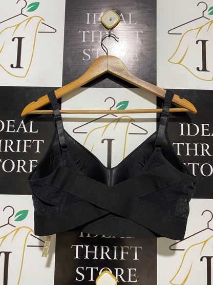 RHONDA SHEAR |L| BUST 17| C1| PREMIUM SEAMLESS HIGH-SUPPORT SPORTS BRA – CLASSIC BLACK
