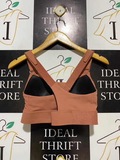 |L| BUST 14| C1| HIGH-IMPACT ZIP-FRONT SPORTS BRA