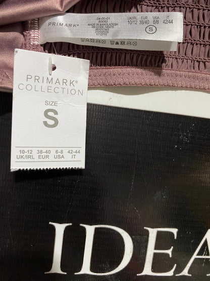 PRIMARK |S| BUST 13| B25| LUXE SATIN MAUVE BRALETTE CHIC TRIANGLE CROP TOP