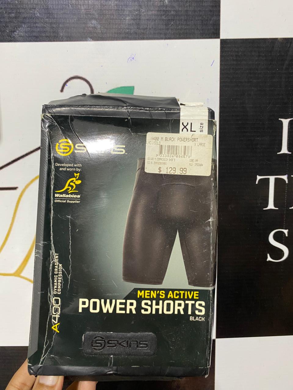 SKINS |XL| WAIST 32| B25| POWER SHORTS  PREMIUM PERFORMANCE ACTIVEWEAR