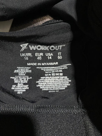 WORK OUT |L| BUST 17| B25| RACERBACK PERFORMANCE SPORTS BRA