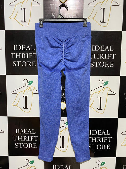ANKO ACTIVE |M| WAIST 28| B25| PREMIUM HIGH-WAISTED SEAMLESS LEGGINGS - ROYAL BLUE MARL