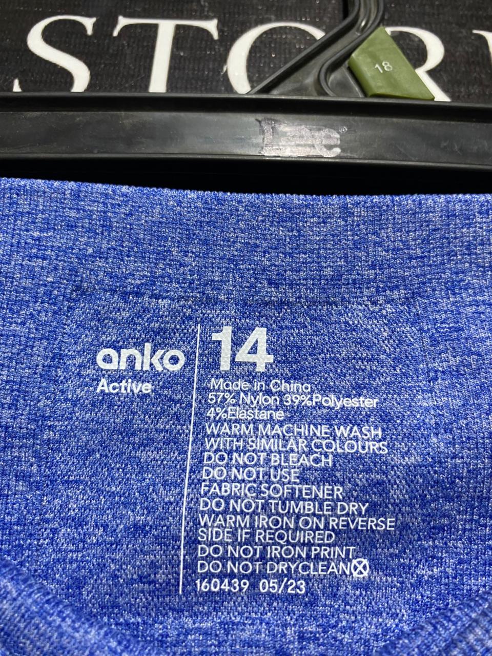 ANKO ACTIVE |M| WAIST 28| B25| PREMIUM HIGH-WAISTED SEAMLESS LEGGINGS - ROYAL BLUE MARL