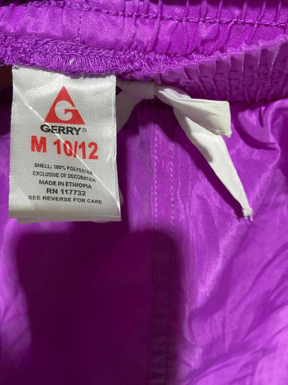 GERRY |XS| WAIST 24| B25| WOMEN'S QUICK-DRY PERFORMANCE RUNNING SHORTS - PURPLE/WHITE