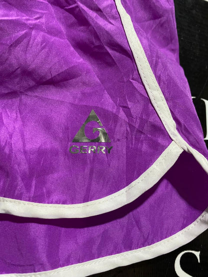 GERRY |XS| WAIST 24| B25| WOMEN'S QUICK-DRY PERFORMANCE RUNNING SHORTS - PURPLE/WHITE