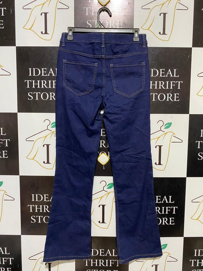 THE EVA |M| WAIST 28| B25| PREMIUM DARK WASH BOOTCUT DENIM JEANS - INDIGO BLUE