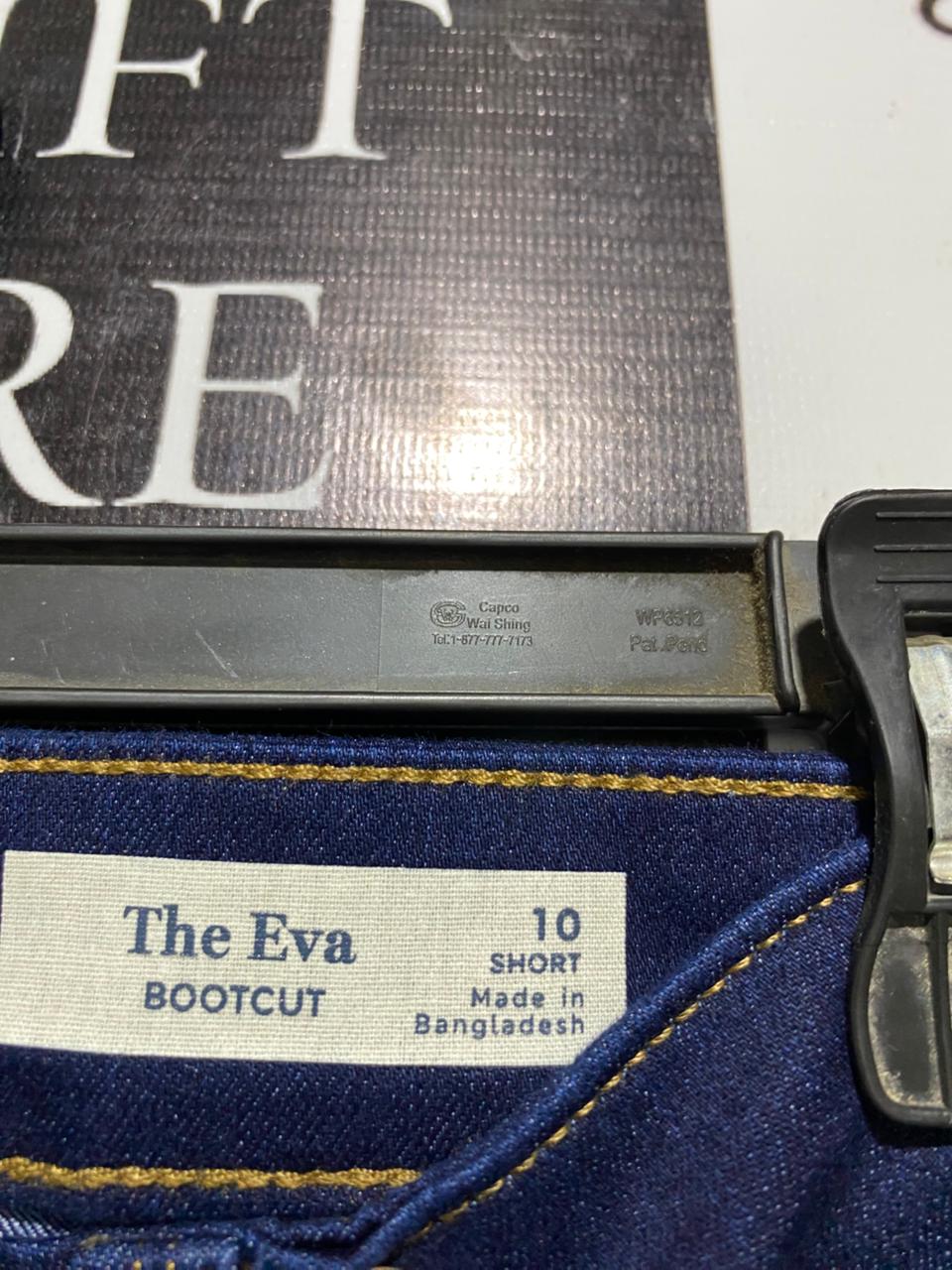 THE EVA |M| WAIST 28| B25| PREMIUM DARK WASH BOOTCUT DENIM JEANS - INDIGO BLUE