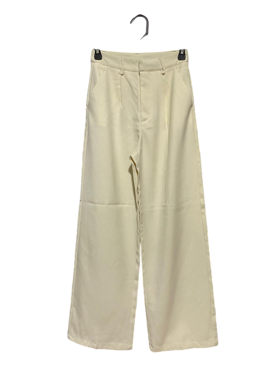 CIDER |XS| WAIST 25| B26| CHIC CREAM TAILORED WIDE-LEG TROUSERS