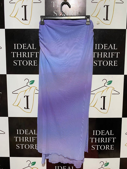 COTTON ON |S| WAIST 26| B26| ETHEREAL OMBRÉ MESH MAXI SKIRT