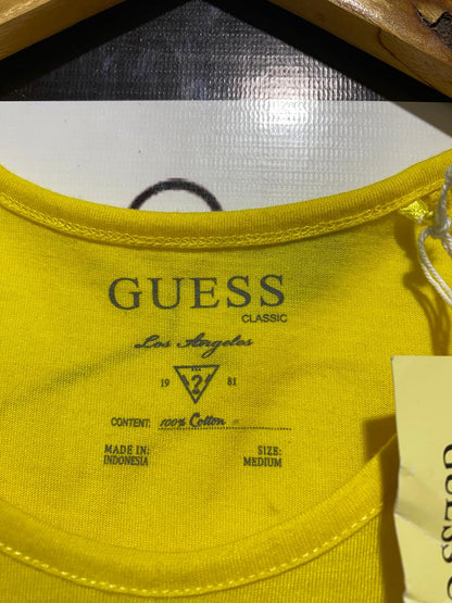 GUESS |M| BUST 17| B26| COLD-SHOULDER LOGO EMBELLISHED TEE