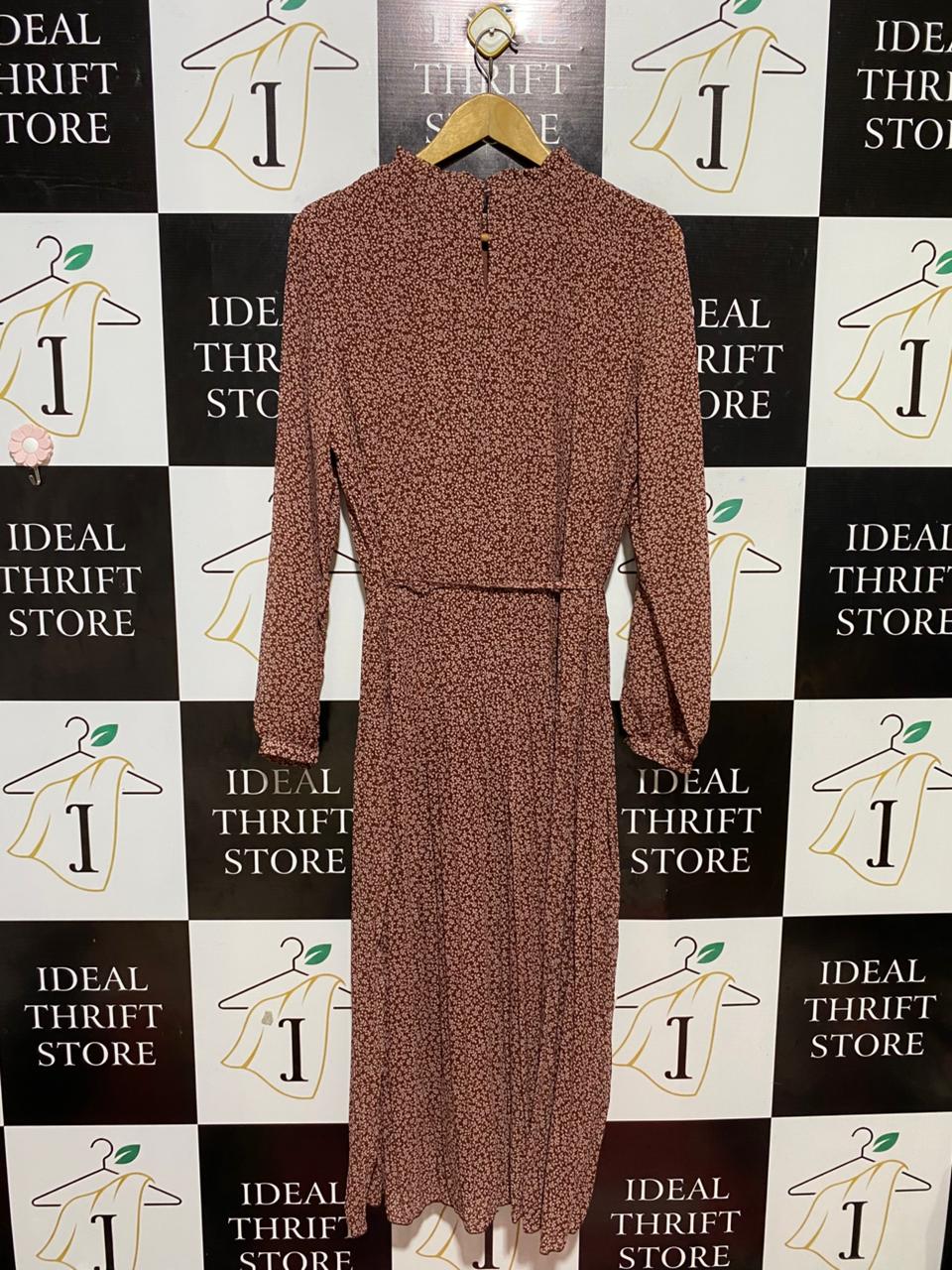 ANKO |L| BUST 19| B26|  VINTAGE-INSPIRED DITSY FLORAL MIDI DRESS