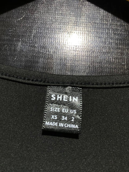 SHEIN |XS| BUST 15| B26|  SLEEK MIDNIGHT BLACK BODYCON MAXI DRESS