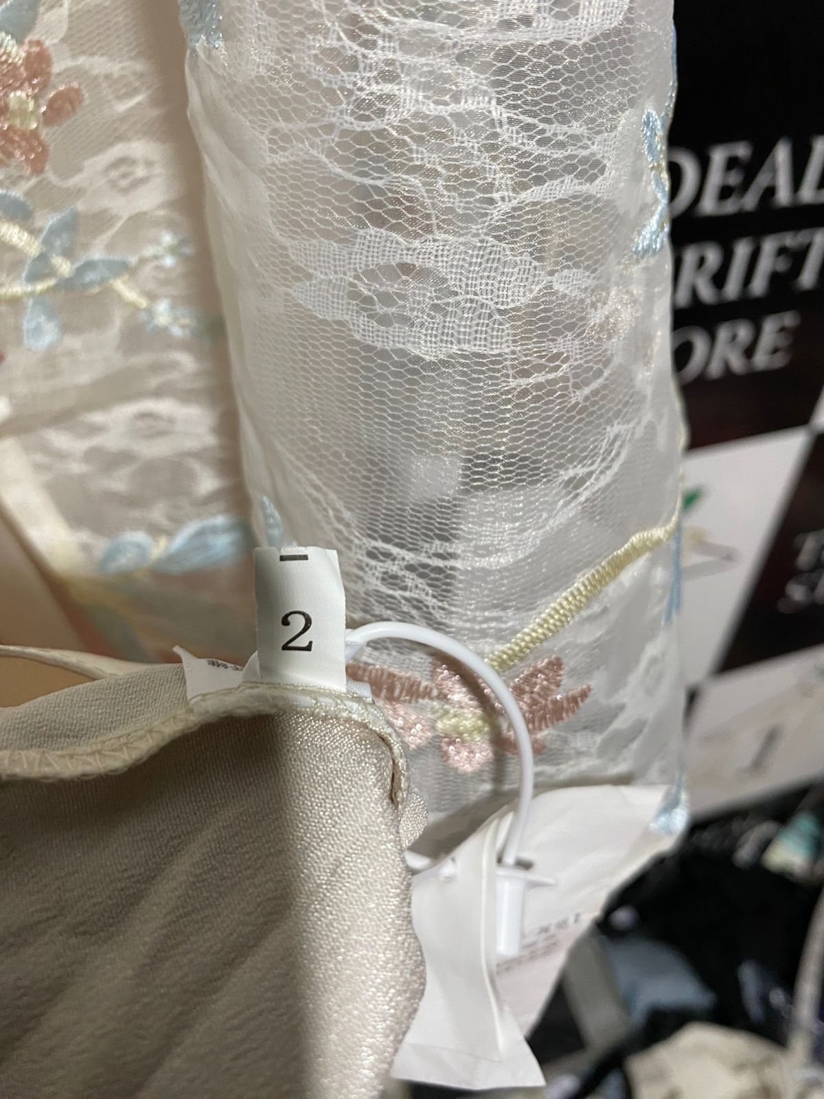 HMM |M| BUST 19| B26| ETHEREAL EMBROIDERED LACE HALTER MAXI DRESS