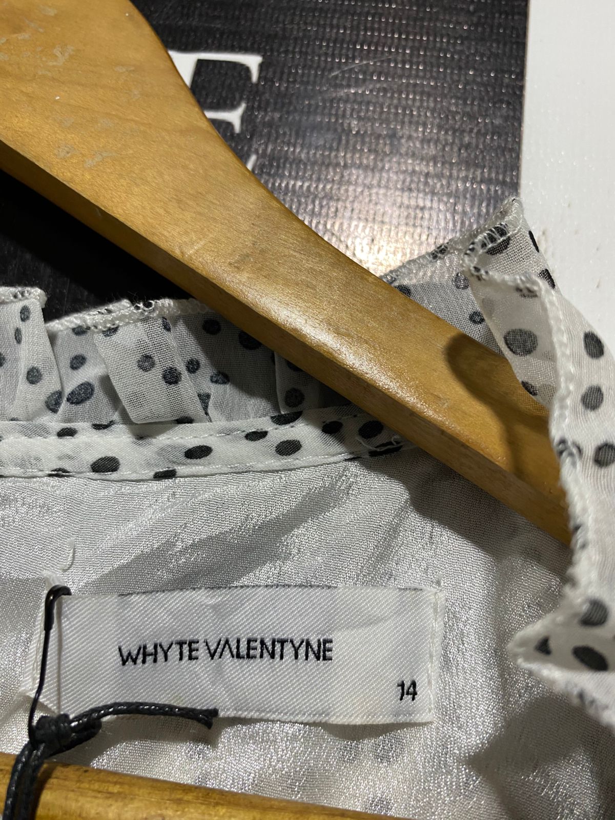 WHYTE VALENTYNE |M| BUST 18| B26| POLKA DOT TIERED RUFFLE MAXI DRESS