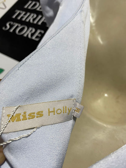 MISS HOLLY |M| BUST 15| B26| ELEGANT PALE BLUE OFF-SHOULDER MAXI DRESS