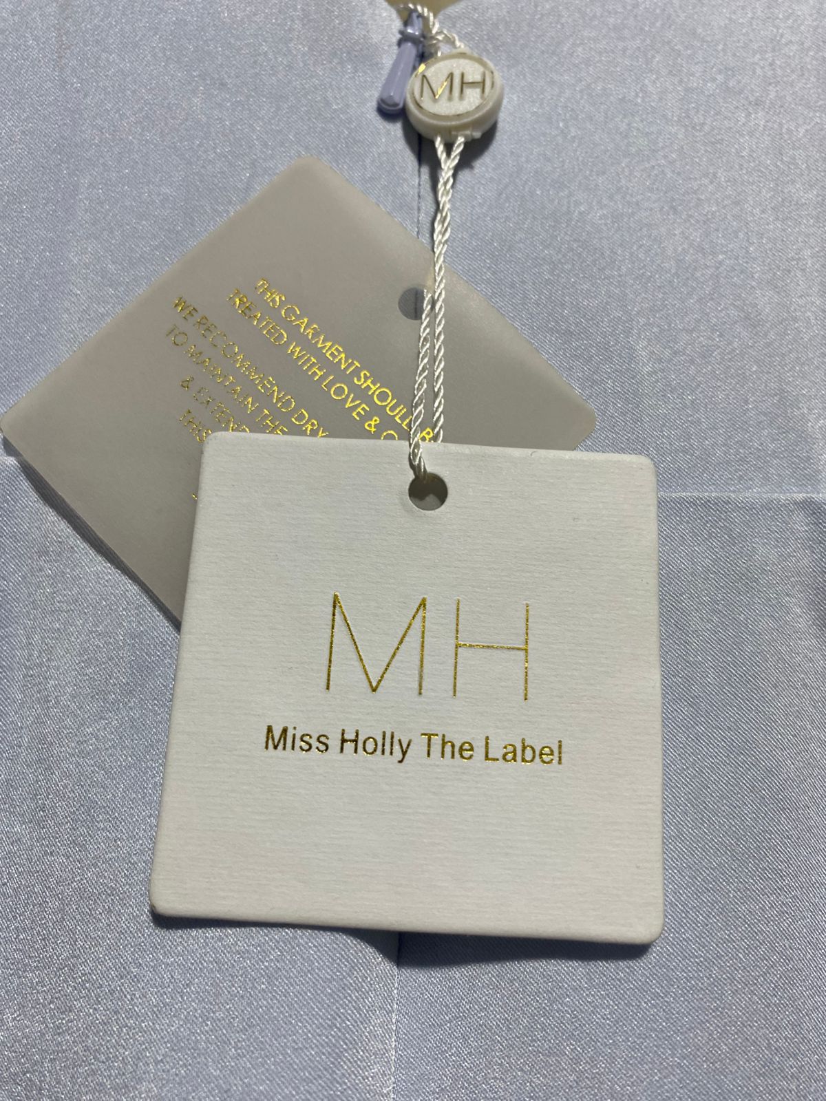 MISS HOLLY |M| BUST 15| B26| ELEGANT PALE BLUE OFF-SHOULDER MAXI DRESS