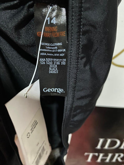 GEORGE |M| BUST 15| B26| PREMIUM CLASSIC BLACK ONE-PIECE SWIMSUIT