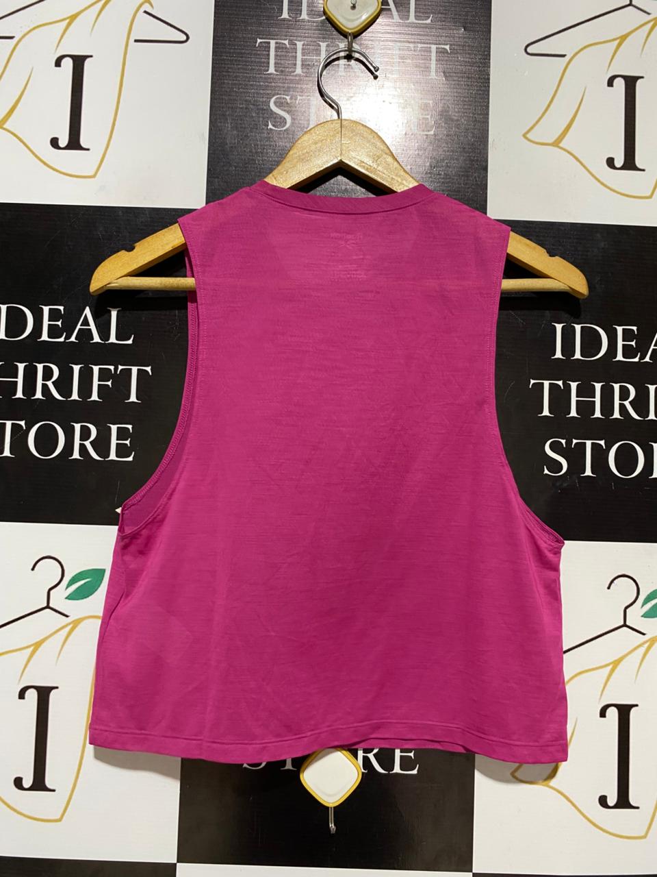 REEBOK |M| BUST 17| B26| MAGENTA PINK CROPPED SLEEVELESS TANK TOP