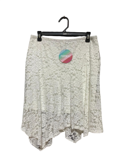 PAVEMENT |L| WAIST 30| B26| FLORAL LACE ASYMMETRIC SKIRT