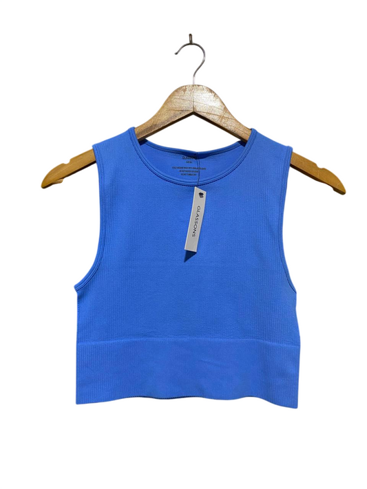 GLASSONS |M/L| BUST 13| B26| RIBBED SEAMLESS TANK CROP TOP