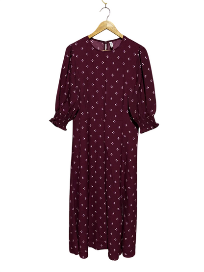 & ME |L| BUST 20| B26| PREMIUM GEOMETRIC PRINT MIDI MAXI DRESS