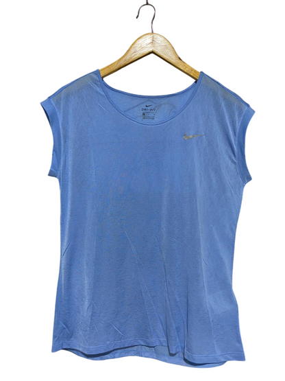 NIKE |M| BUST 18| B27| DRI-FIT WOMEN'S LIGHT BLUE ACTIVEWEAR TOP