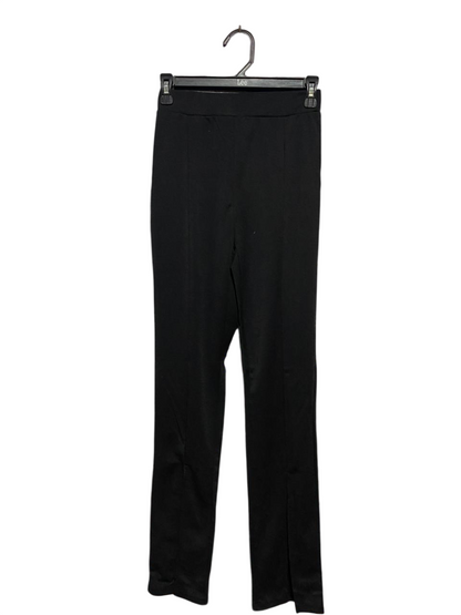 SHEIN |XS| WAIST 24| B27| CLASSIC BLACK HIGH-WAISTED SLIT HEM TROUSERS