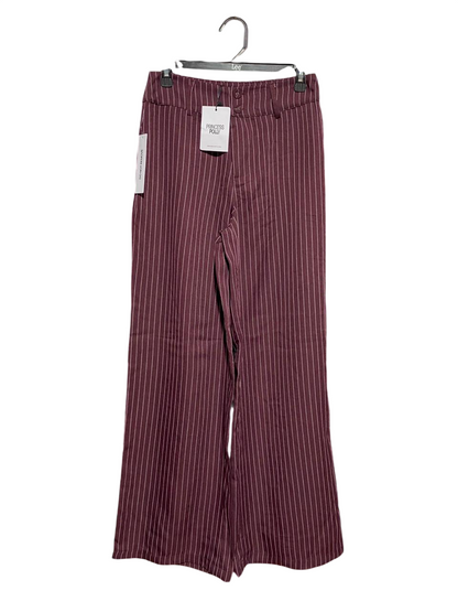 PRINCESS POLLY |S| WAIST 27| B27| HIGH-WAISTED PINSTRIPE WIDE-LEG TROUSERS