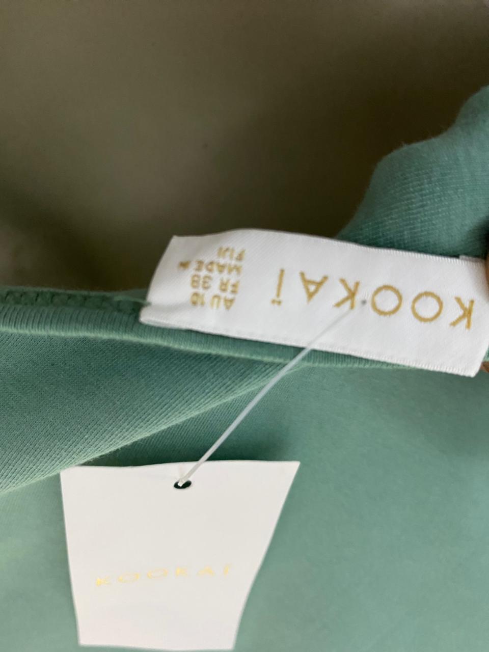 KOOKAI |M| BUST 15| B27| WOMEN'S PREMIUM MINT GREEN ONE-SHOULDER TANK TOP
