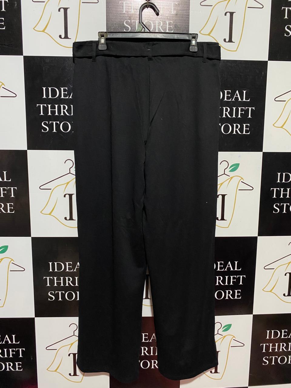 ANKO |XXL| WAIST 37| B27| HIGH-WAISTED TIE-BELT WIDE-LEG TROUSERS