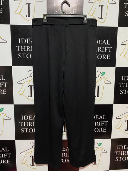 ANKO |XXL| WAIST 37| B27| HIGH-WAISTED TIE-BELT WIDE-LEG TROUSERS