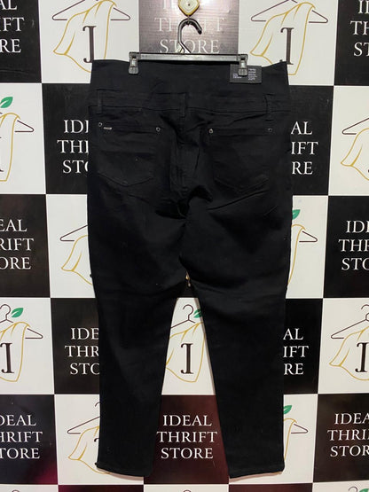 CHIC DENIM |XXL| WAIST 40| B27| HIGH-WAISTED MULTI-BUTTON SKINNY JEANS