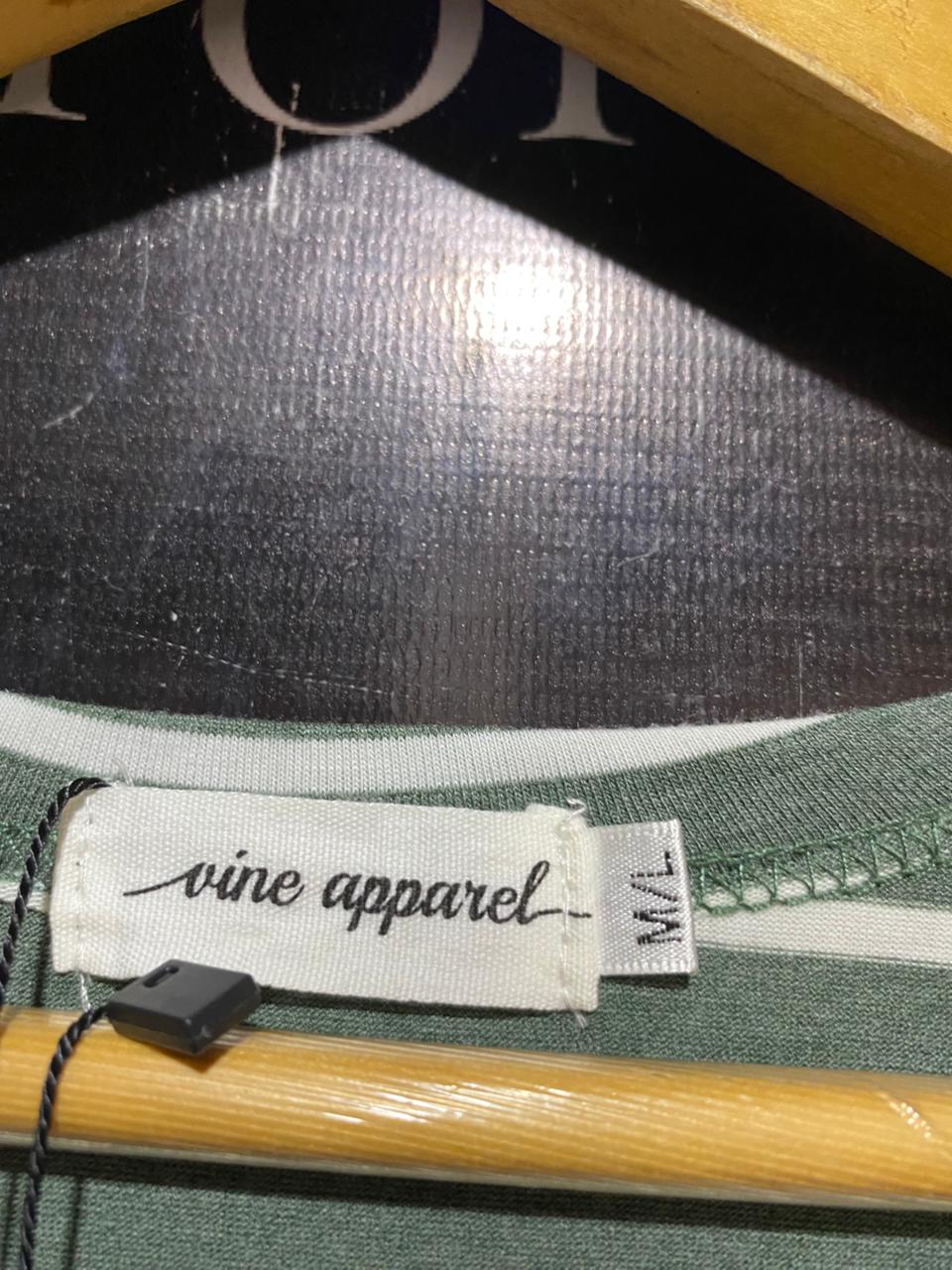 VINE APPAREL |M/L| BUST 20| B26| STRIPED LONGINE CARDIGAN