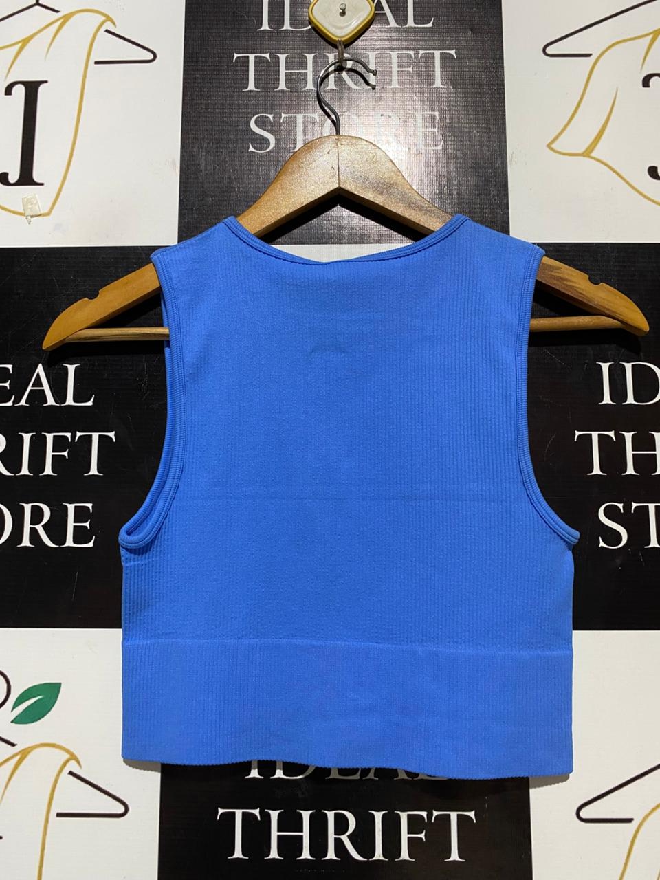 GLASSONS |M/L| BUST 13| B26| RIBBED SEAMLESS TANK CROP TOP