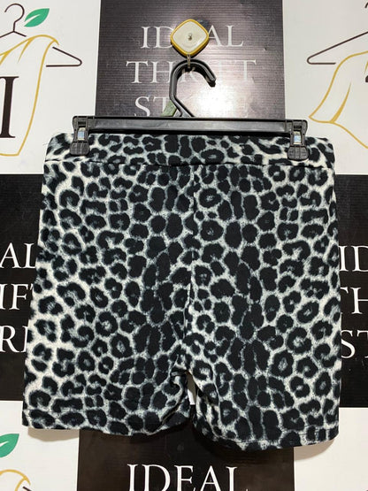VINE APPAREL |M| WAIST 28| B26| LEOPARD PRINT BIKE SHORTS