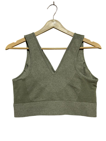 H&M |L| BUST 15| B27| WOMEN PREMIUM SEAMLESS RIBBED COMFORT SPORTS BRA