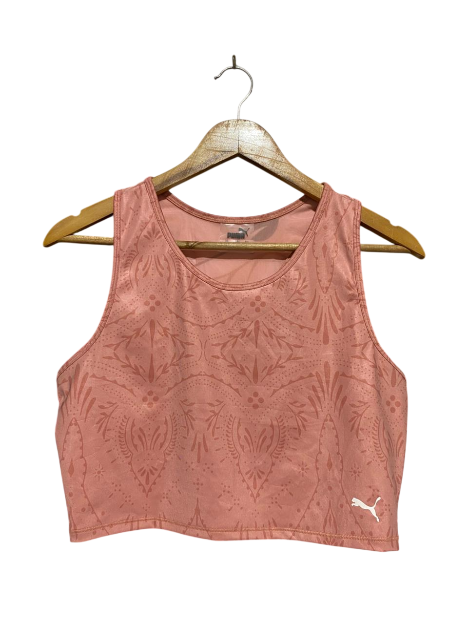 PUMA |L| BUST 18| B27| DRYCELL PATTERNED CROP TANK TOP