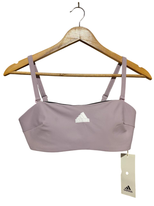 ADIDAS |S| BUST 14| B28| PREMIUM MAUVE BANDEAU STYLE STRAPPY SPORTS BRA
