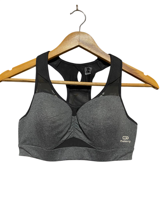 KALENJI |M| BUST 14| B28| GREY PERFORMANCE RUNNING SPORTS BRA
