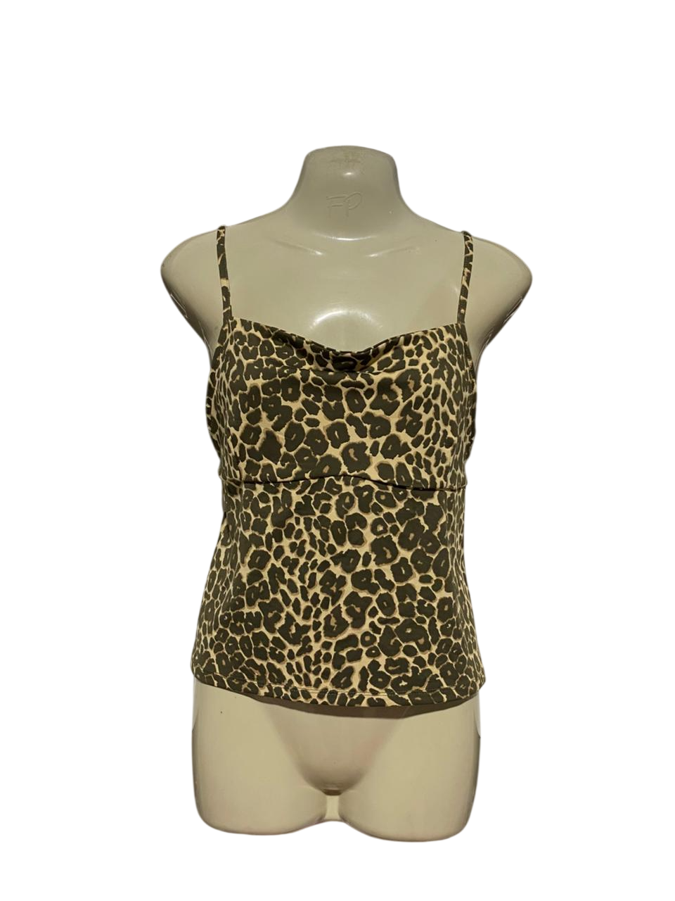 COTTON ON |M| BUST 20| B28| COWL NECK LEOPARD ANIMAL PRINT CAMI TANK TOP