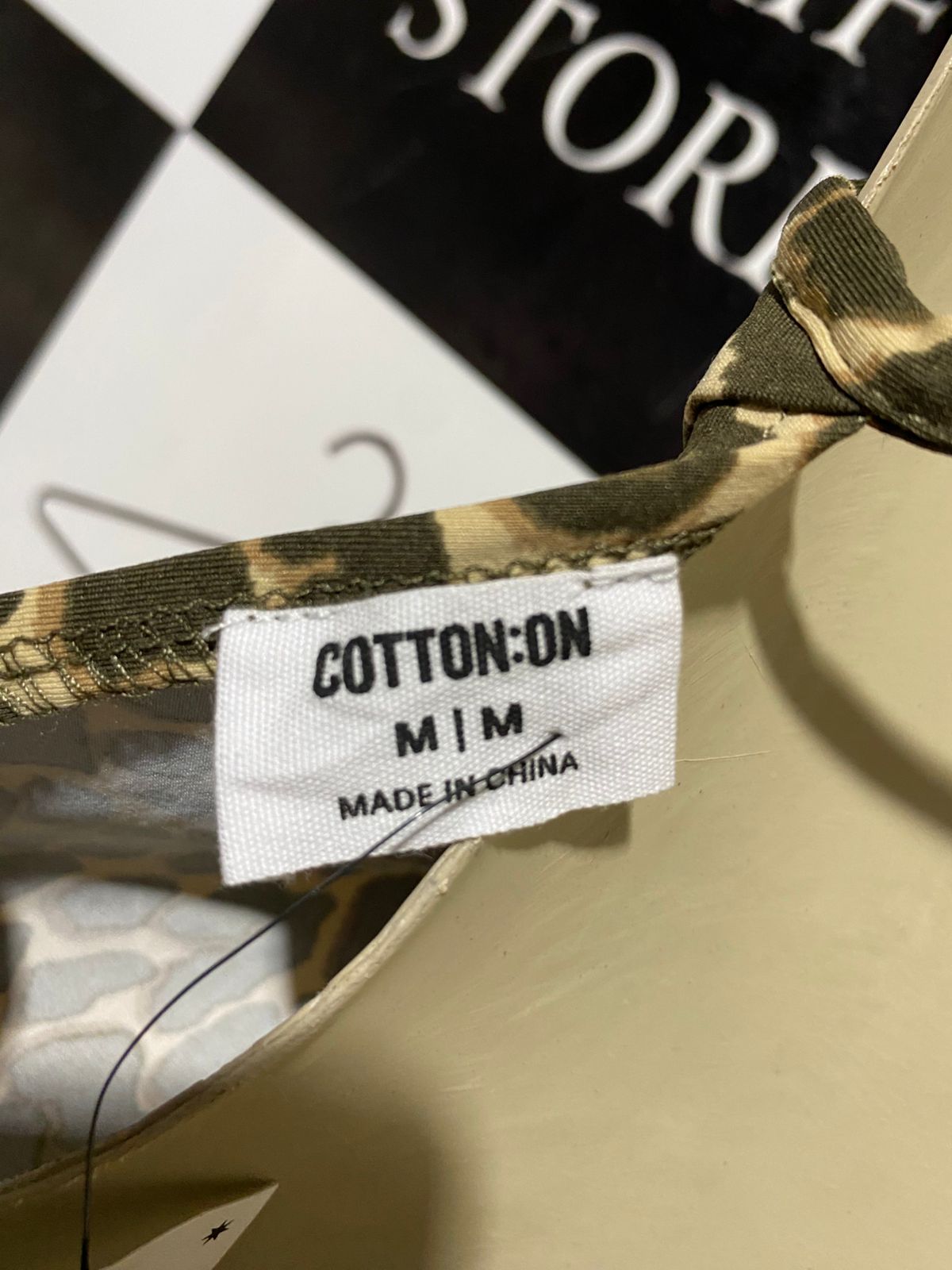 COTTON ON |M| BUST 20| B28| COWL NECK LEOPARD ANIMAL PRINT CAMI TANK TOP