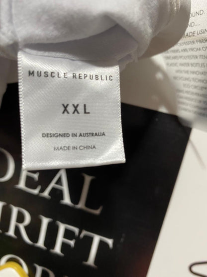 MUSCLE REPUBLIC |XL| BUST 16| B28|PREMIUM HIGH-SUPPORT SPORTS BRA WITH BRANDED STRAPS