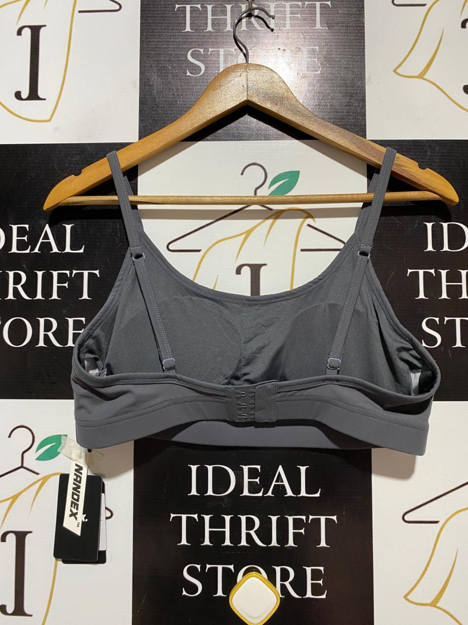 STAX |L| BUST 16| B28| PREMIUM CHARCOAL GREY SPORTS BRA