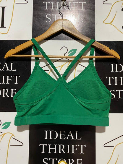 NIKE |L| BUST 15| B28| PREMIUM EMERALD GREEN STRAPPY SPORTS BRA