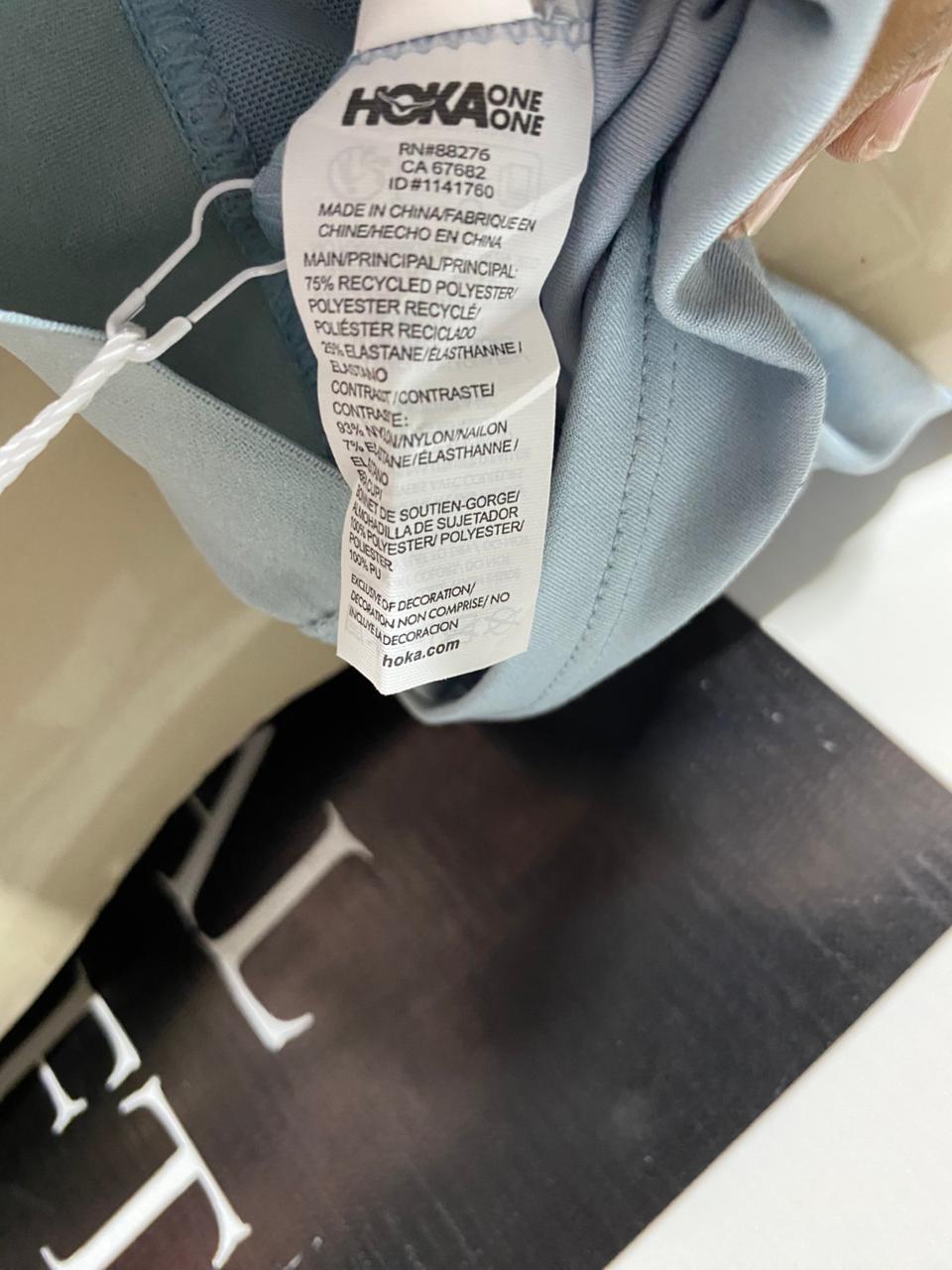 HOKA |L| BUST 17| B28| PREMIUM SKY BLUE HIGH-NECK CROP TANK TOP WITH SPORTS BRA