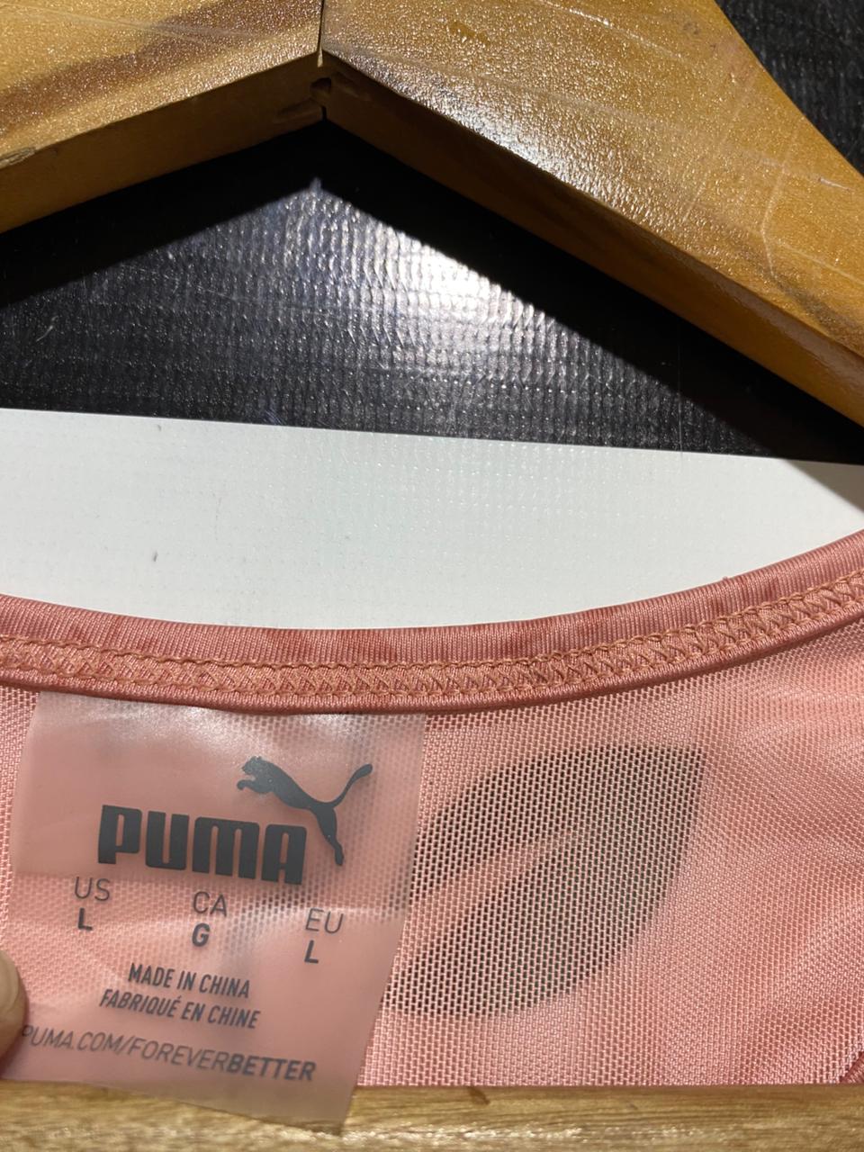 PUMA |L| BUST 18| B27| DRYCELL PATTERNED CROP TANK TOP