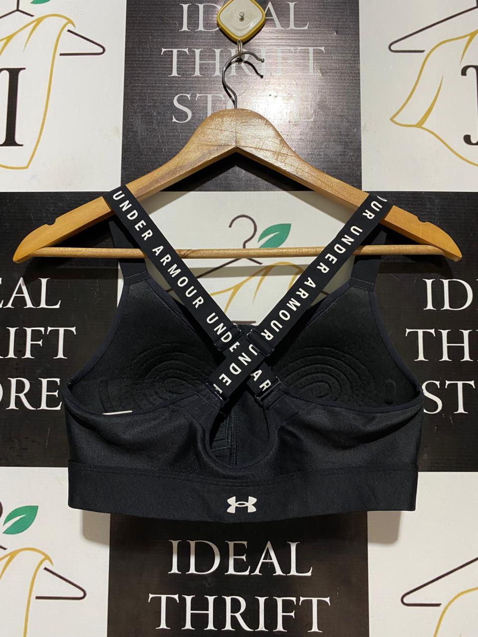UNDER ARMOUR |S/M| BUST 14| B27| PREMIUM FRONT-ZIP SPORTS BRA / HIGH-IMPACT ATHLETIC TOP